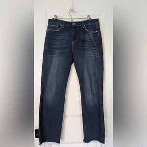 Free People High-Rise Straight Leg Jeans Dark Wash Size 29